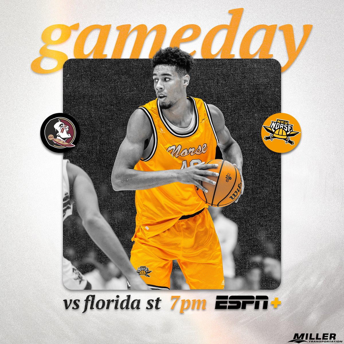 NKUNorseMBB's tweet image. 𝐓𝐈𝐏𝐏𝐈𝐍𝐆 𝐎𝐅𝐅 in Tallahassee 🌴🏀

🆚 - Florida State
🏟️ - Tucker Center (Tallahassee, FL)
🕖 - 7 PM ET
📻 - The Project (100.7/106.3)
📺 - tinyurl.com/ne2ze2su
📊 - tinyurl.com/3p7sdzhj

@NKUNorse | #NorseUp
