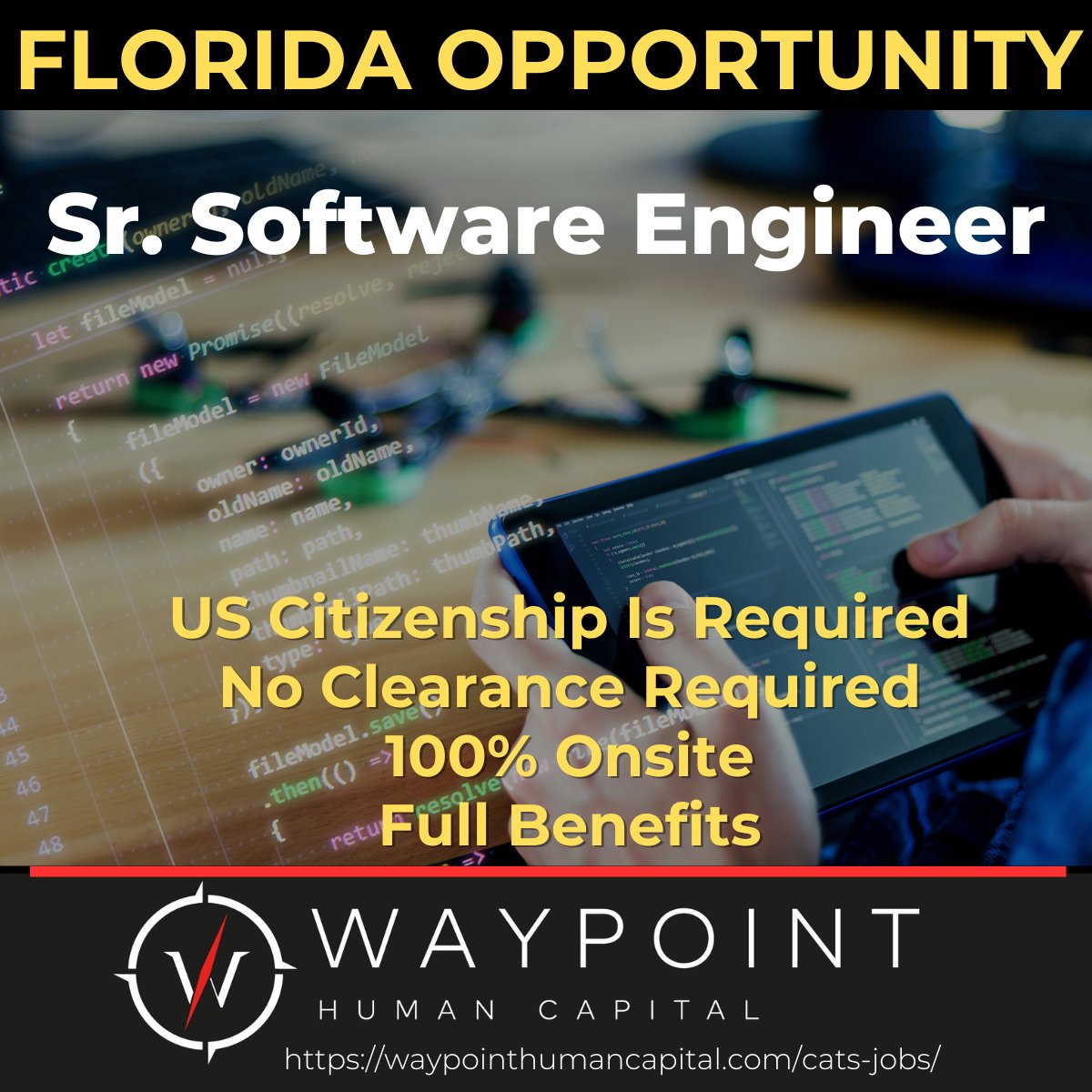 WaypointHC's tweet image. Senior Software Engineer – Sanford, FL (Onsite): Waypoint’s client seeks expertise in autonomous systems, control systems, and robotics. Key skills: C/C++, Python, ROS, RTOS, &amp;amp; sensor fusion. Background with LIDAR, IMU, &amp;amp; GPS is a plus. APPLY at waypointhumancapital.catsone.com/careers/95573-…