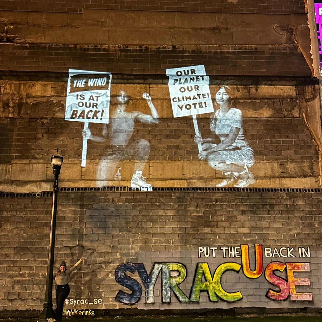 nylcv's tweet photo. It was fantastic to see this incredible #ProjectYourVote display in Syracuse last week!

New Yorkers, don't forget that Election Day is TOMORROW! If you haven't voted yet, November 5th is your last chance to exercise your rights and make your voices heard! https://t.co/uZvVWdzhnc