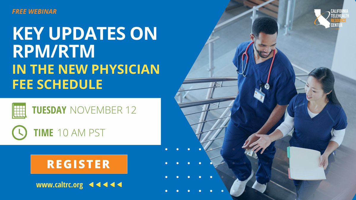 BREAKING NEWS - The latest updates from the CY 2025 Physician Fee Schedule are here! Join CTRC and industry expert Robert Jarrin for an exclusive look into the new changes impacting RPM and RTM: caltrc.org/events/key-upd…

#HealthcareUpdates #RPM #RTM #PhysicianFeeSchedule #PFS