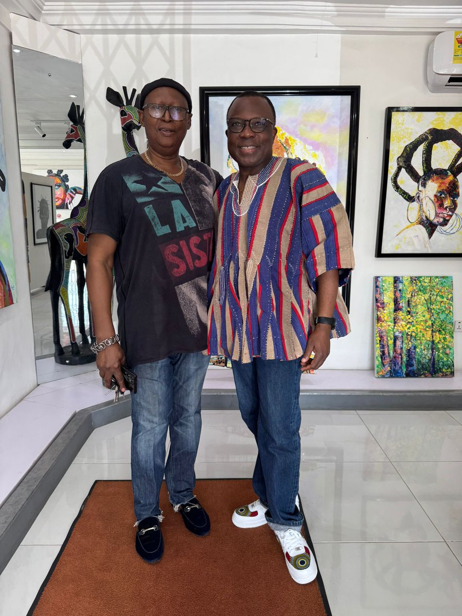 JaAniambossou's tweet photo. I spent a good part of the weekend at Genfi Art Gallery in Accra, and what an experience it was! 

The creativity and talent on display was nothing short of inspiring. Proud to see such vibrant artistry thriving here Bravo 🇬🇭 https://t.co/Up37ScTjDb