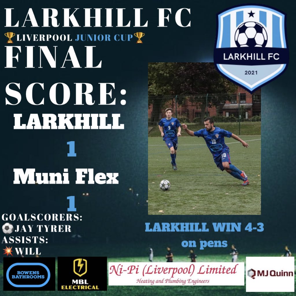 FINAL SCORE:

Last minute equalizer followed by a 4-3 win on penalties to send us through to the next round. The lads never gave up today. 

Thanks to everyone who came down to watch and of course our sponsors