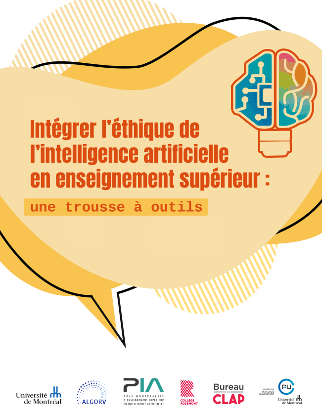 CDI_IGenech's tweet photo. 💻 En ligne : Intégrer l' #éthique de l'intelligence artificielle en enseignement supérieur, une trousse à outils (mythes et réalités, scénarii) #IA @UMontreal
https://t.co/IabmbrUCsP https://t.co/HfxV9JpjF5