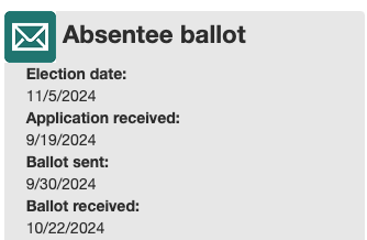 MiFreedomNet's tweet photo. Did you know: You can verify your clerk received your ballot! Find your voter information and check the status of your ballot at https://t.co/U5P6nAXMB7 https://t.co/1eFW1BUEpj