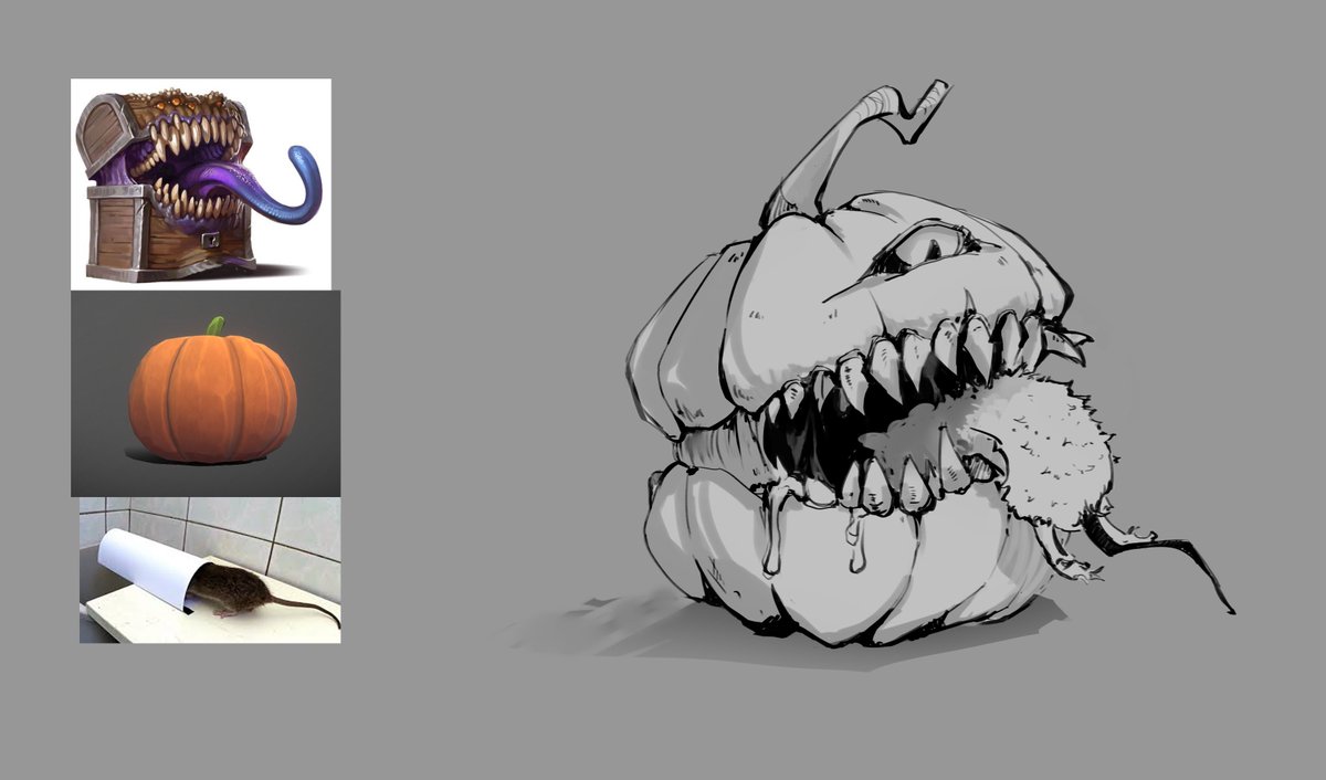A few Halloween sketches from the nightly stream :)