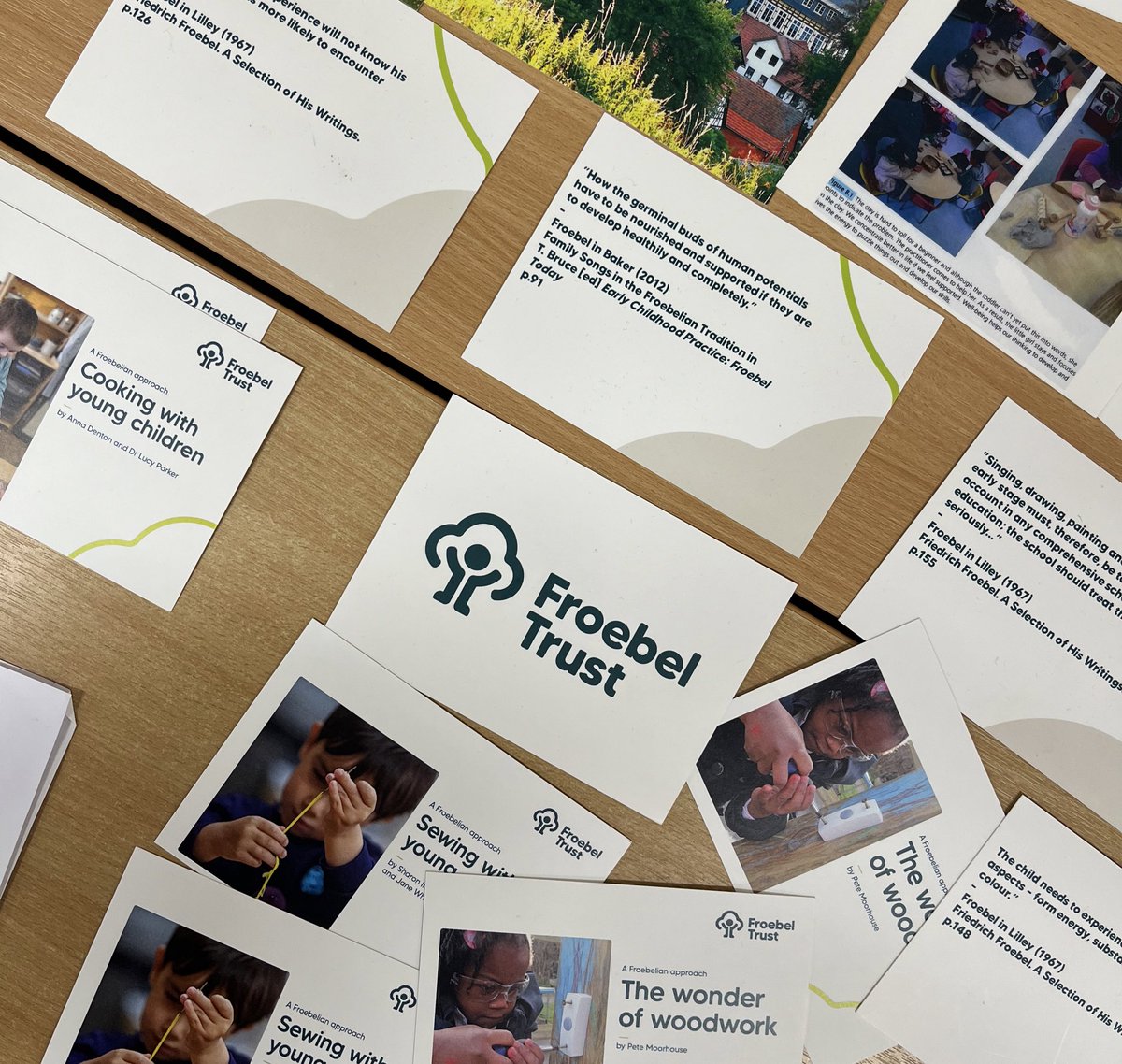 MrLBarnes1's tweet photo. My first training day at my CP2 school has been a blast! I really enjoyed learning about the Froebel Trust and using natural resources for outdoor learning🌱🍃@FroebelTrust @newportnursery @ITEcardiffmet #outdoorlearning #froebeltrust #naturalresources #authentic https://t.co/sln6hFmO7v