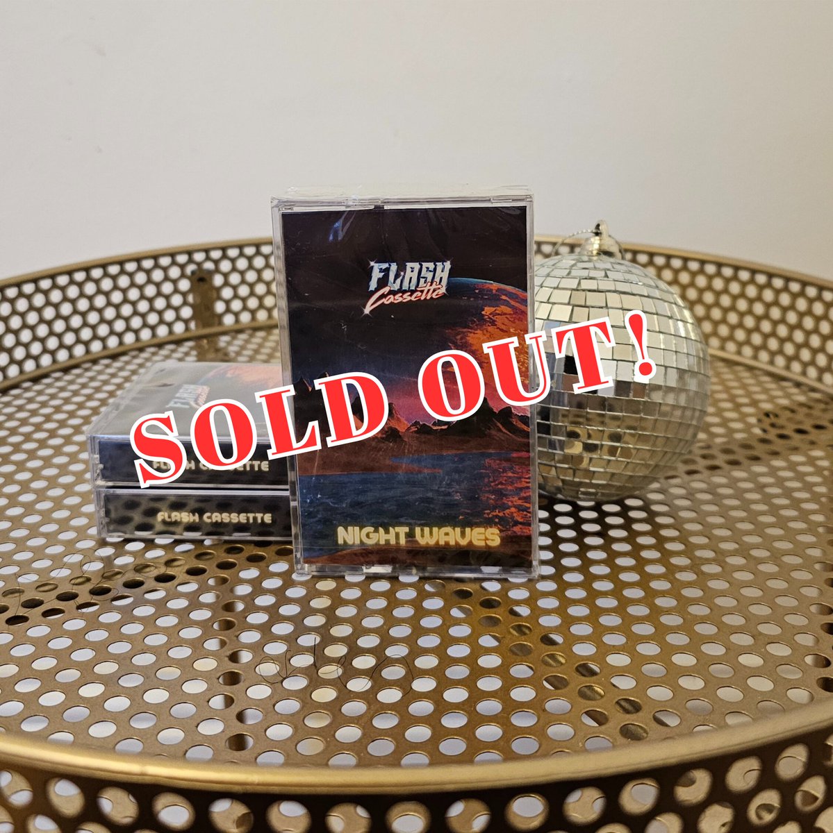 flashcassette's tweet photo. Really pleased to announce that the limited edition cassette of ‘Night Waves’ has completely sold out! I still have copies left on CD and transparent blue vinyl but they’re selling fast! Massive thanks to everyone who’s supported the new album. 
⚡️📼

#cassette #funk #disco  #80s https://t.co/EBOG4PJmfI