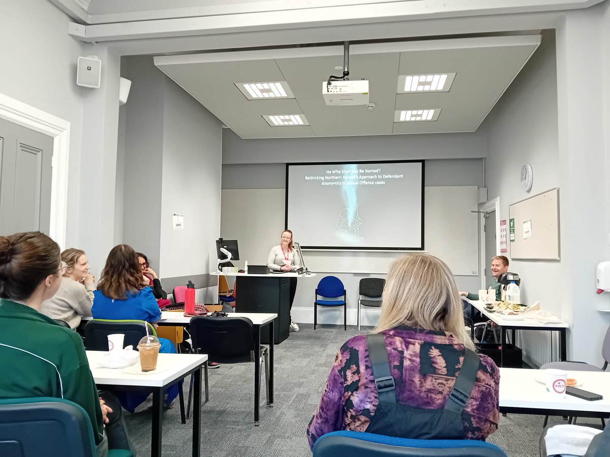 Successful ICCJ networking + PhD 'Three Minute Thesis'  competition this afternoon. Congratulations to the winners <a href="/ChloeHanna42/">Chloe Hanna</a> and <a href="/angela_rogan/">Angela Rogan McLean</a> ! <a href="/qubschooloflaw/">QUB School of Law</a> <a href="/qubcriminology/">@QUBcriminology</a> #ICCJ