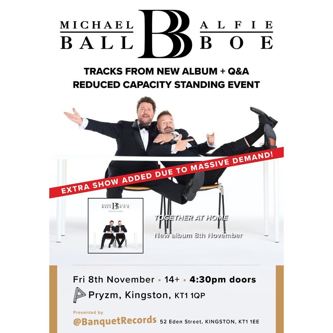 Happy release week! The time has finally come… Our brand new album ‘Together At Home’ will be out this Friday! 🎶 

There are still limited tickets available to our release day show with banquet on Friday 8th Nov. 

This wouldn't be possible without your support so thank you!