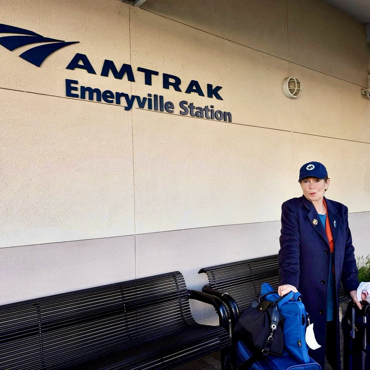 All board at “Imrieville” Station! En route to Los Angeles and our event this Thursday at Barnes &amp; Noble at The Grove. See you there at 7 pm.

#meetmeatrainbowcorner #BookTour #events #LA #LosAngeles