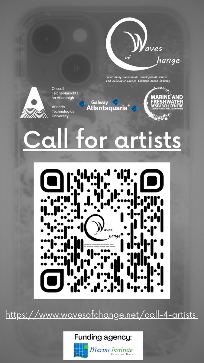 Waves of Change (@wavesofchangeie) on Twitter photo Call for artists
Details: wavesofchange.net/call-4-artists
Deadline 18 November 2024
Looking forward to your applications
Funding:
<a href="/MarineInst/">Marine Institute</a>
Partners:
<a href="/atu_ie/">Atlantic Technological University</a>
<a href="/GalwayAquarium/">Galway Atlantaquaria</a>
Residence:
watershedstudiosartres.com Call for artists
Details: wavesofchange.net/call-4-artists
Deadline 18 November 2024
Looking forward to your applications
Funding:
<a href="/MarineInst/">Marine Institute</a>
Partners:
<a href="/atu_ie/">Atlantic Technological University</a>
<a href="/GalwayAquarium/">Galway Atlantaquaria</a>
Residence:
watershedstudiosartres.com