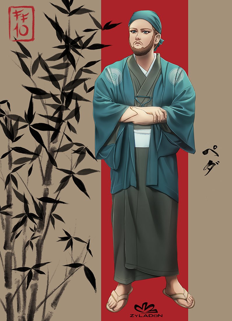 Wer darf in diesem Stil nicht fehlen? 
Genau, der Anemi-liebende Pedda 🤣

Puh, Falten muss ich echt mal lernen :D ich beneide jeden, der das schon verstanden hat und sowas ausm Kopf zeichnen kann x'D 
Auch hier nahm ich die Vorlage, die auf der FF10-Merchandise Seite ist :)