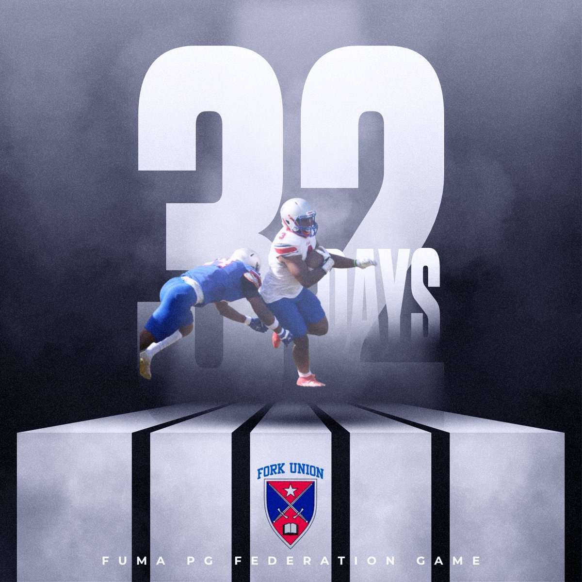 FUMAPGFootball's tweet photo. 3️⃣2️⃣ DAYS until the @FUMAPGFootball's Team Federation Game on Friday, Dec 6. Arrive at 8:30 AM to review film &amp; transcripts, then watch the on-field competition kick off at 10:30 AM

Don’t miss this chance to see top talent in action 🏈

#GoFUMA https://t.co/lWHW8ilzg5