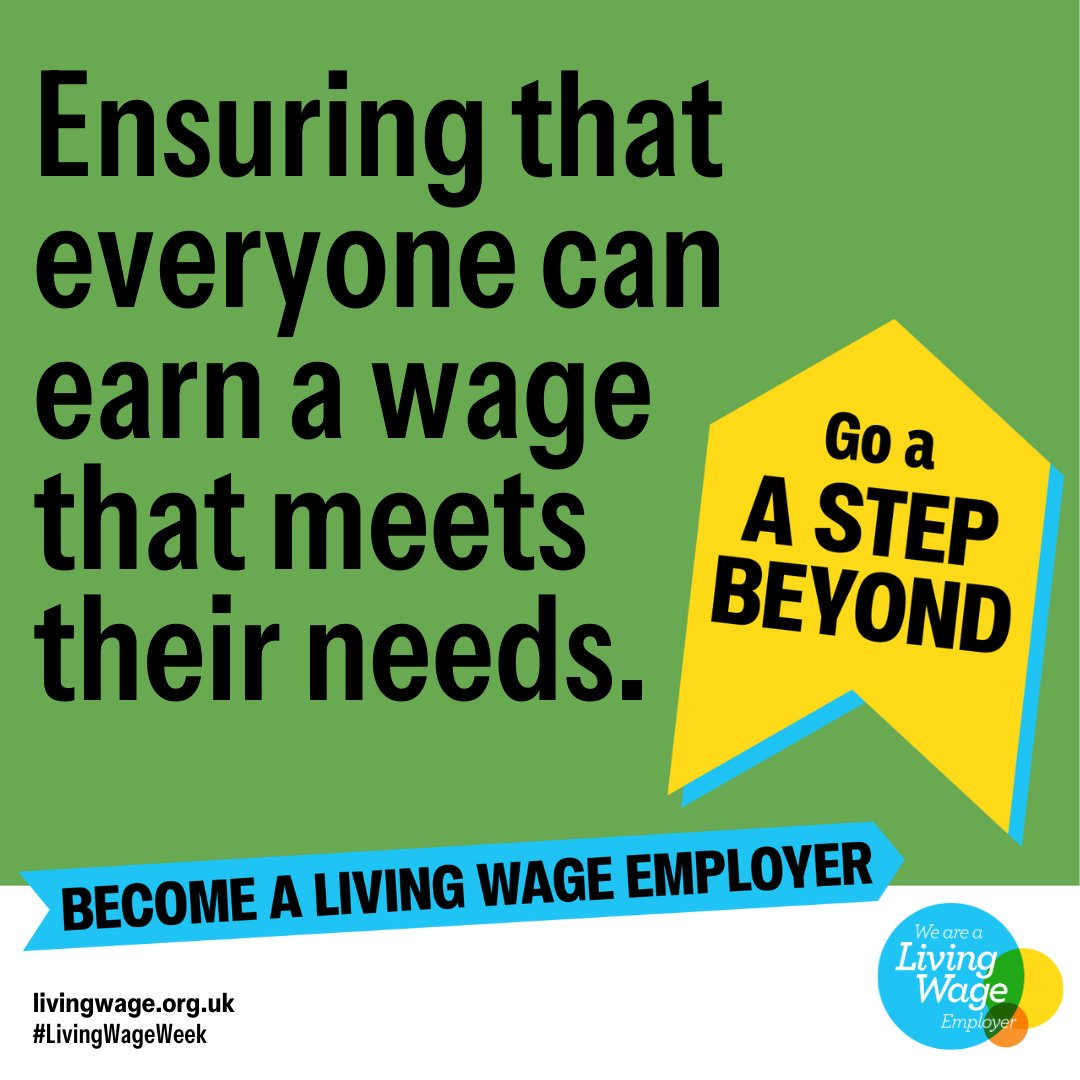 Living Wage Foundation (@livingwageuk) on Twitter photo It's simple really, we believe that work should pay enough to live on.
We're not alone either! There are over 15,000 employers across the UK who are going a step beyond to ensure their staff can meet their needs with a real Living Wage.
Join the movement livingwage.org.uk/accredit It's simple really, we believe that work should pay enough to live on.
We're not alone either! There are over 15,000 employers across the UK who are going a step beyond to ensure their staff can meet their needs with a real Living Wage.
Join the movement livingwage.org.uk/accredit