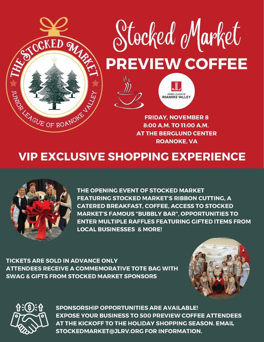 The 36th annual Stocked Market will take place November 8-10, at Roanoke’s Berglund Center. buff.ly/3ArkpJA