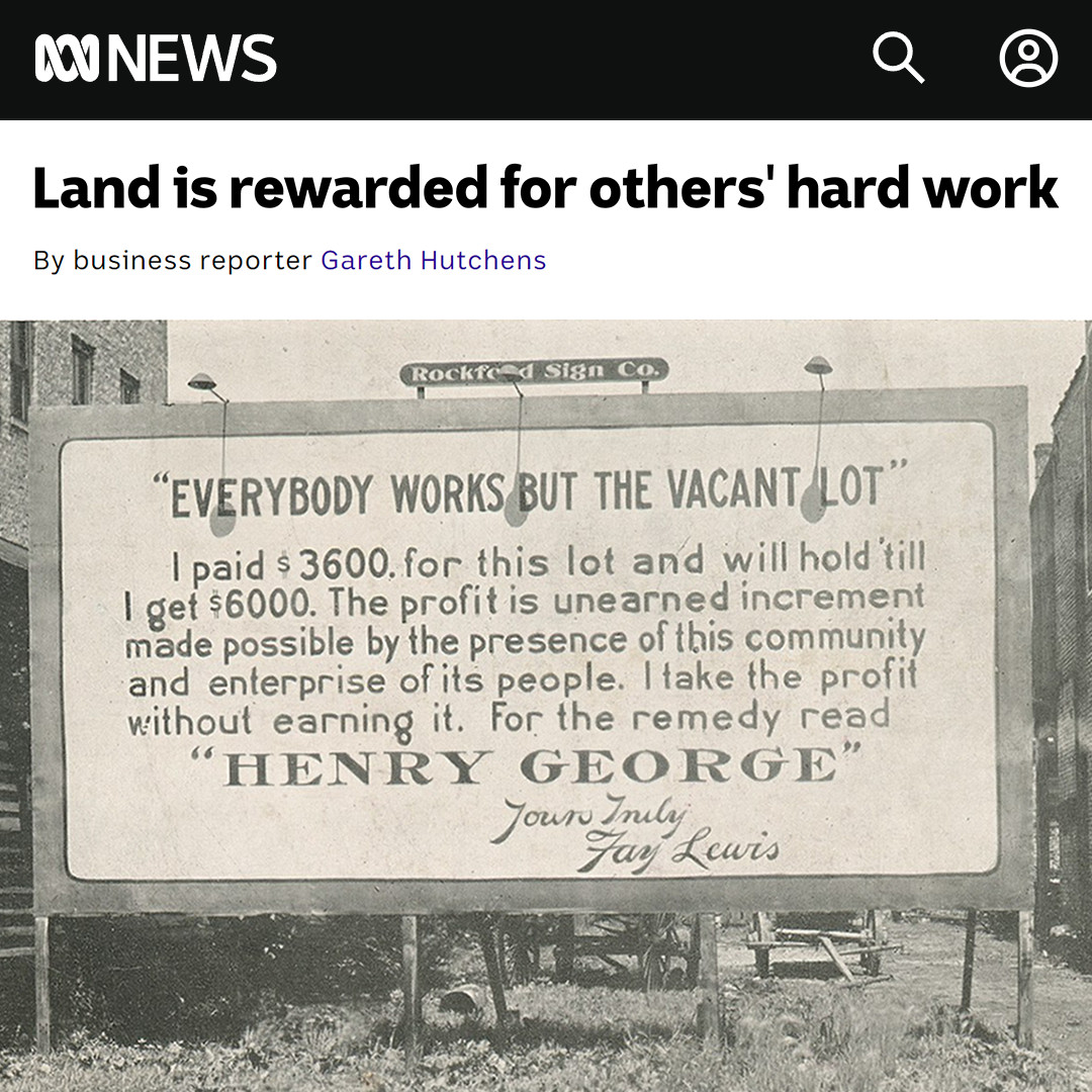 A compelling case for Land Value Tax: