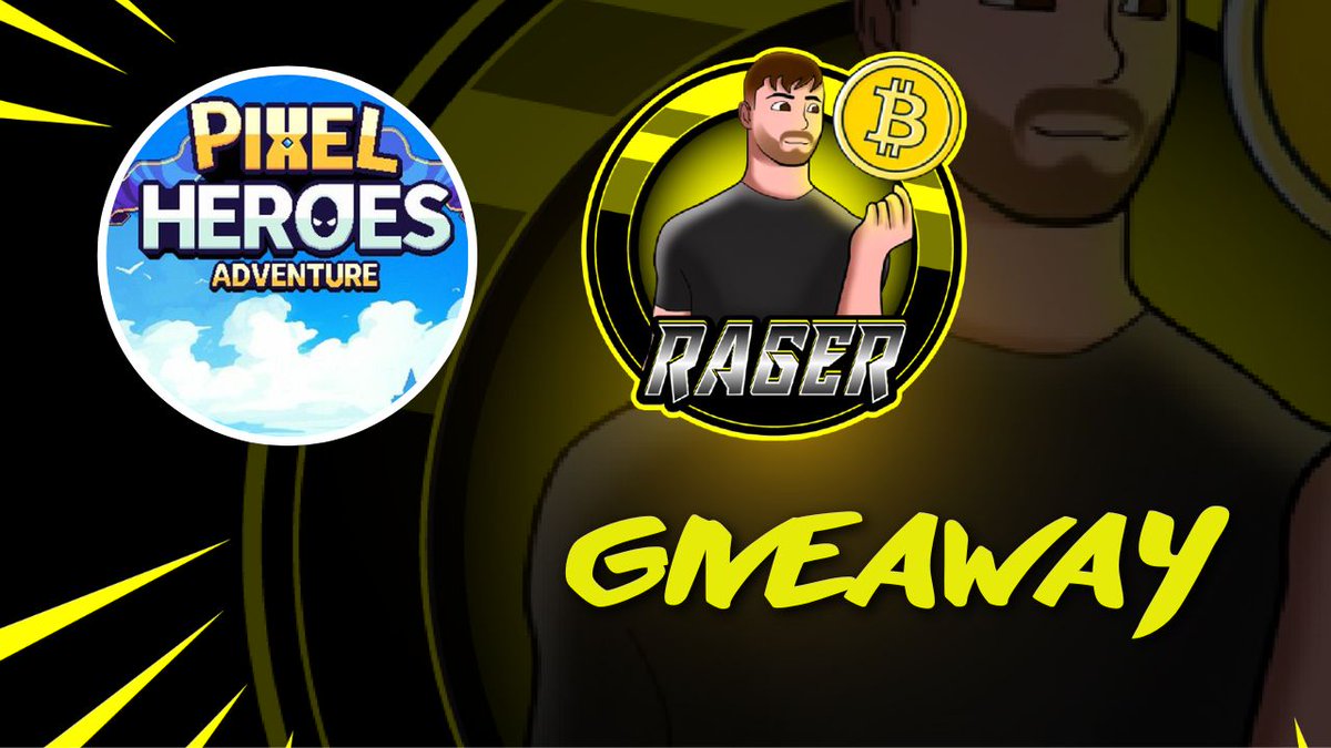 RagerrrYT's tweet photo. 🚨 GIVEAWAY ALERT

➡️Are you playing Pixel Heroes Adventure and want to progress faster? 

🎁 Here’s a giveaway in collaboration with the Pixel Heroes team!

30 PCode from @PixelHeroesMMO

1⃣ Follow @RagerrrYT & @PixelHeroesMMO 
2⃣ Join their discord https://t.co/miTlY5bG7P
3⃣Login & connect your wallet https://t.co/r4Zsdifs1z
4⃣Drop your wallet on replies.  

WINNERS⌛️ 24h