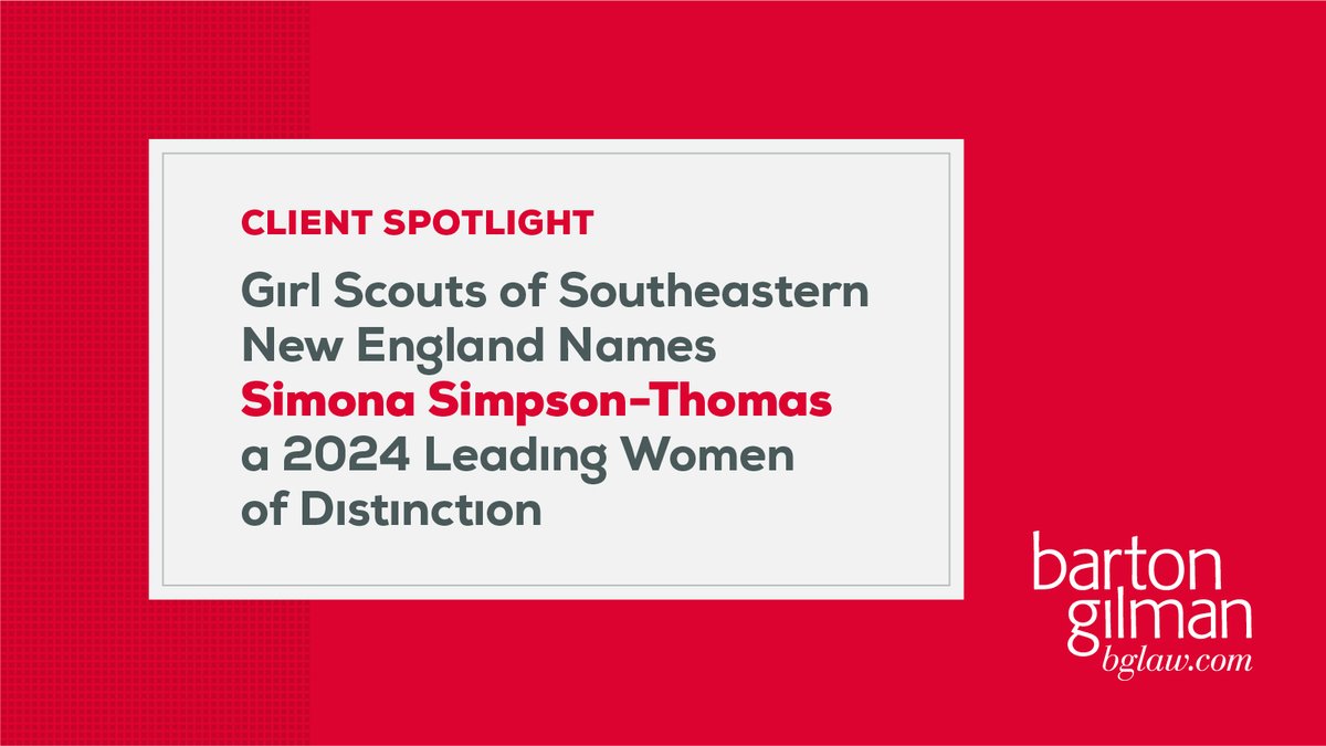 Congratulations to our client Simona Simpson-Thomas, Superintendent of Highlander Charter School and CEO/Founder of Freedom Dreams LLC, for being named a 2024 Leading Women of Distinction by our client <a href="/GirlScoutsofSNE/">Girl Scouts of SNE</a>.