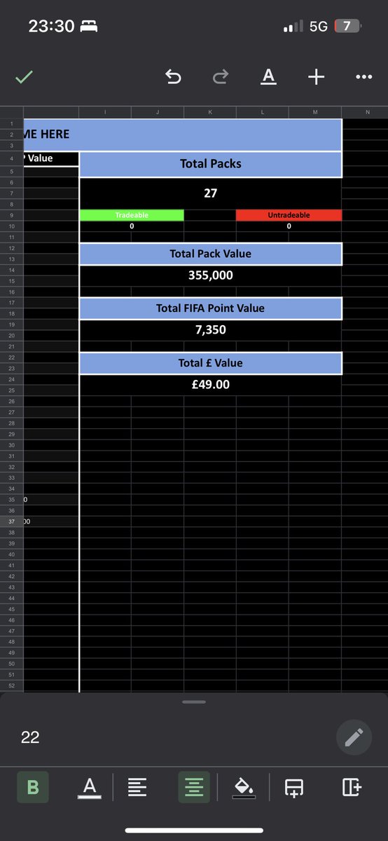 GoalsandGainss's tweet photo. #TOTY Pack Project has officially started . The Goal is over 1000 packs and at least £30 million Pack Value 🔥 https://t.co/W9SaVMP73U