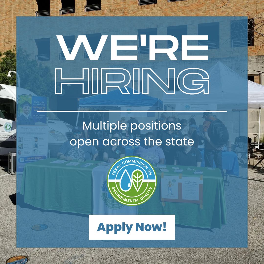 Are you passionate about protecting Texas’ natural resources and ensuring a healthy environment for future generations? We're seeking dedicated individuals to join our team! Apply here today. 👉 loom.ly/093W5_M
#txjobs