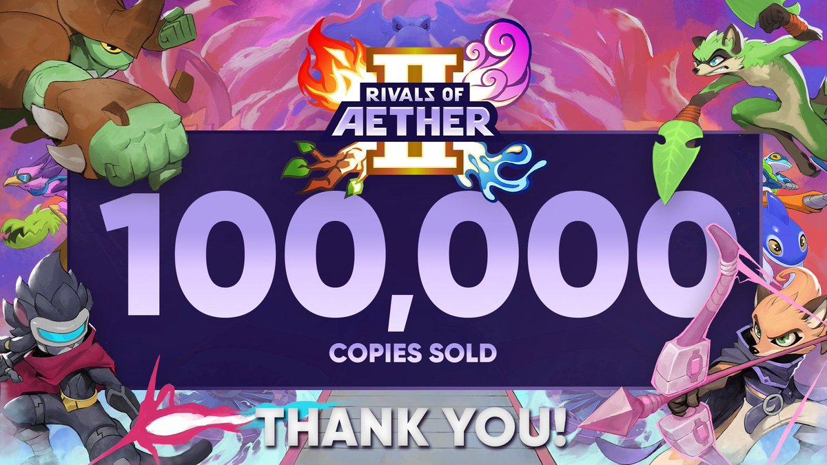 High Horse (@highhorsegames) on Twitter photo Big congratulations to our first SnapNet licensee to go to market! Rivals of Aether 2 from <a href="/StudiosofAether/">Aether Studios</a> rocketed to 100k units sold only days after launching on Steam.
We're honored to have SnapNet be a part of the Rivals 2 tech stack! Big congratulations to our first SnapNet licensee to go to market! Rivals of Aether 2 from <a href="/StudiosofAether/">Aether Studios</a> rocketed to 100k units sold only days after launching on Steam.
We're honored to have SnapNet be a part of the Rivals 2 tech stack!