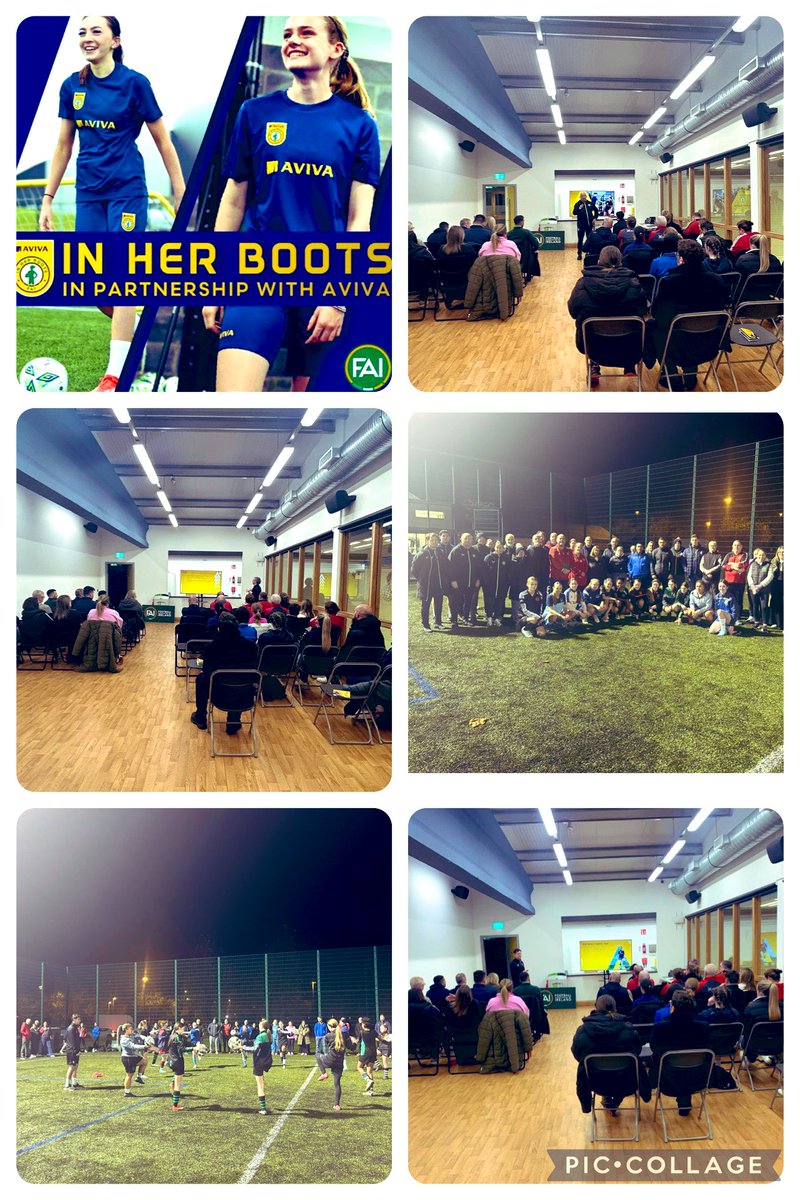 Aviva In Her Boots workshop tonight in Dundalk assisting Mick Neville with <a href="/secretarylsgl/">Louth School Girls League</a> 

👏Brilliant discussion and engagement from the participants

1️⃣Development Pathway in Women’s &amp; Girls football

2️⃣Nutrition Considerations

3️⃣Health &amp; Performance in Women’s Football