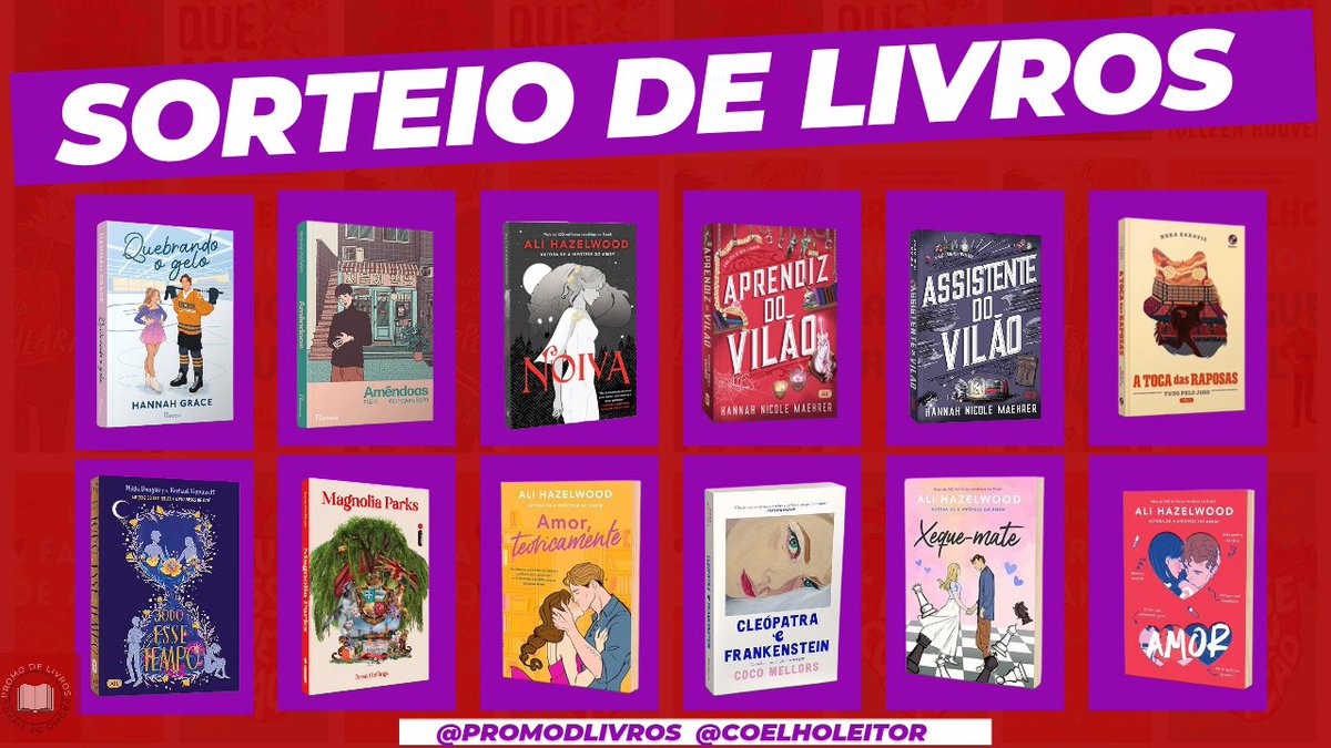 Promodlivros's tweet image. SORTEIO EM PARCERIA 🌟

🏆 Prêmio: Um livro dentre as opções da imagem ou R$ 50 em livros ou pix. 

📍 Regras: 

• Seguir @Promodlivros e @coelholeitor
• Comentar o prêmio desejado
• Dar RT nesse tweet (sem citar)

Resultado: 12/11

Boa sorte! 🍀