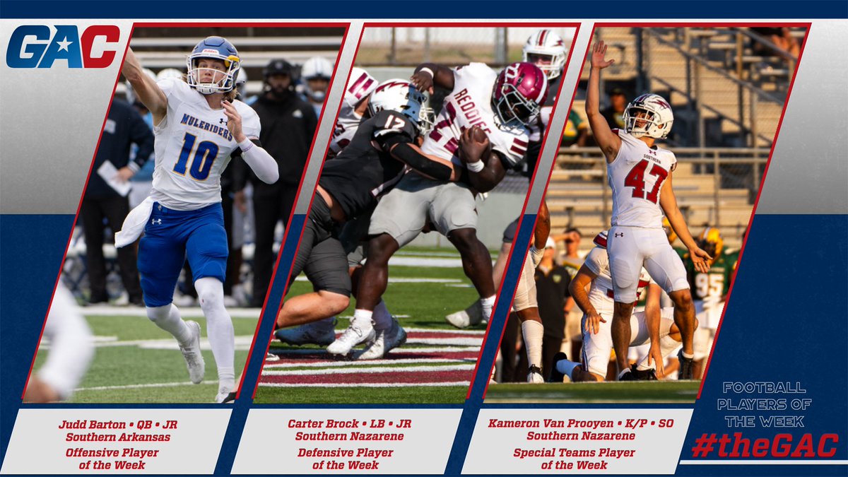 #theGAC FOOTBALL PLAYERS OF THE WEEK (WEEK NINE) - greatamericanconference.com/news/2024/11/4…