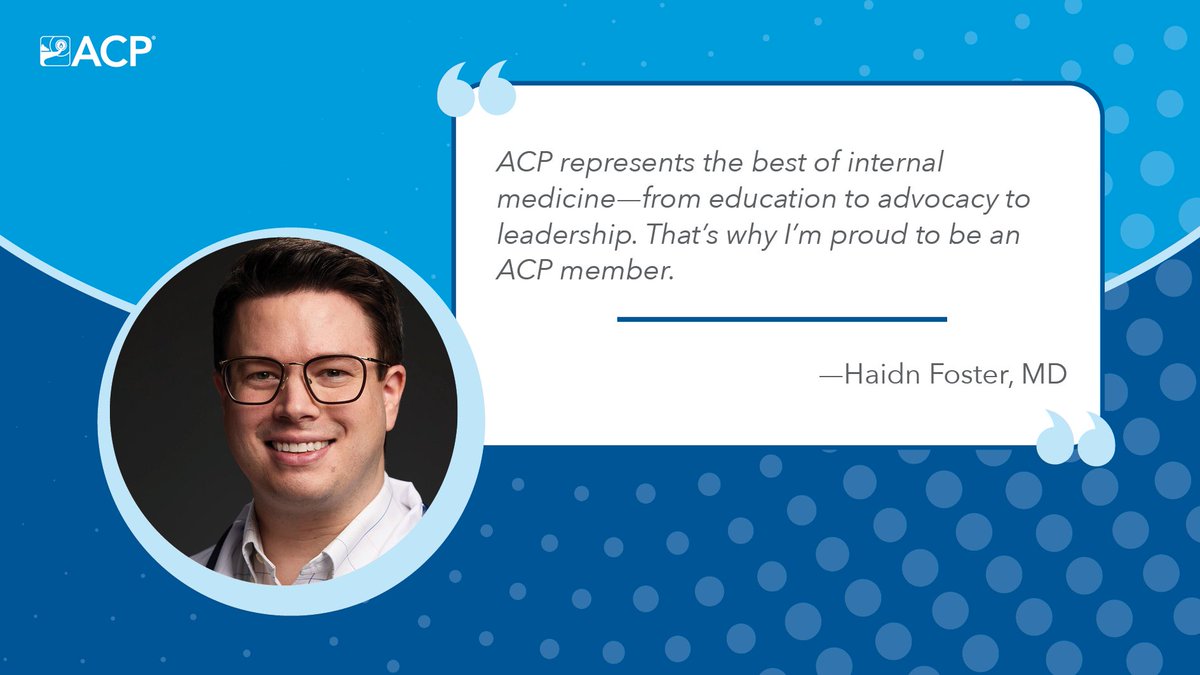 Hear from our passionate internal medicine physicians who make the most of their ACP membership in order to provide the best care to their patients. #IMProud #IMPhysician
