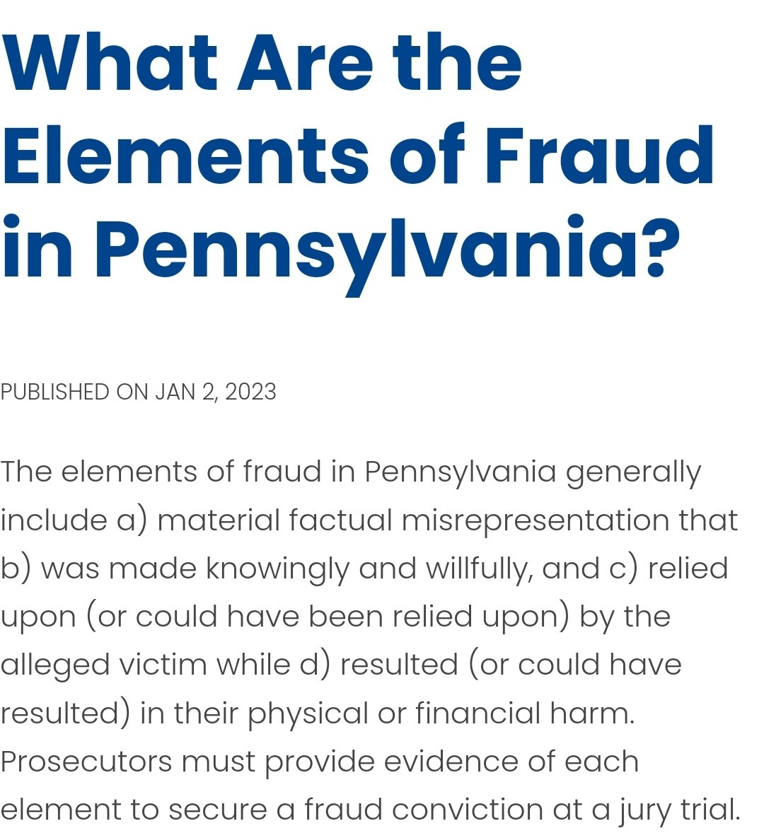 theladythemis's tweet photo. @JamesSurowiecki @FRU1015 The crime of fraud in PA apparently requires that a victim suffer either physical or financial harm. https://t.co/O80OufmiHw