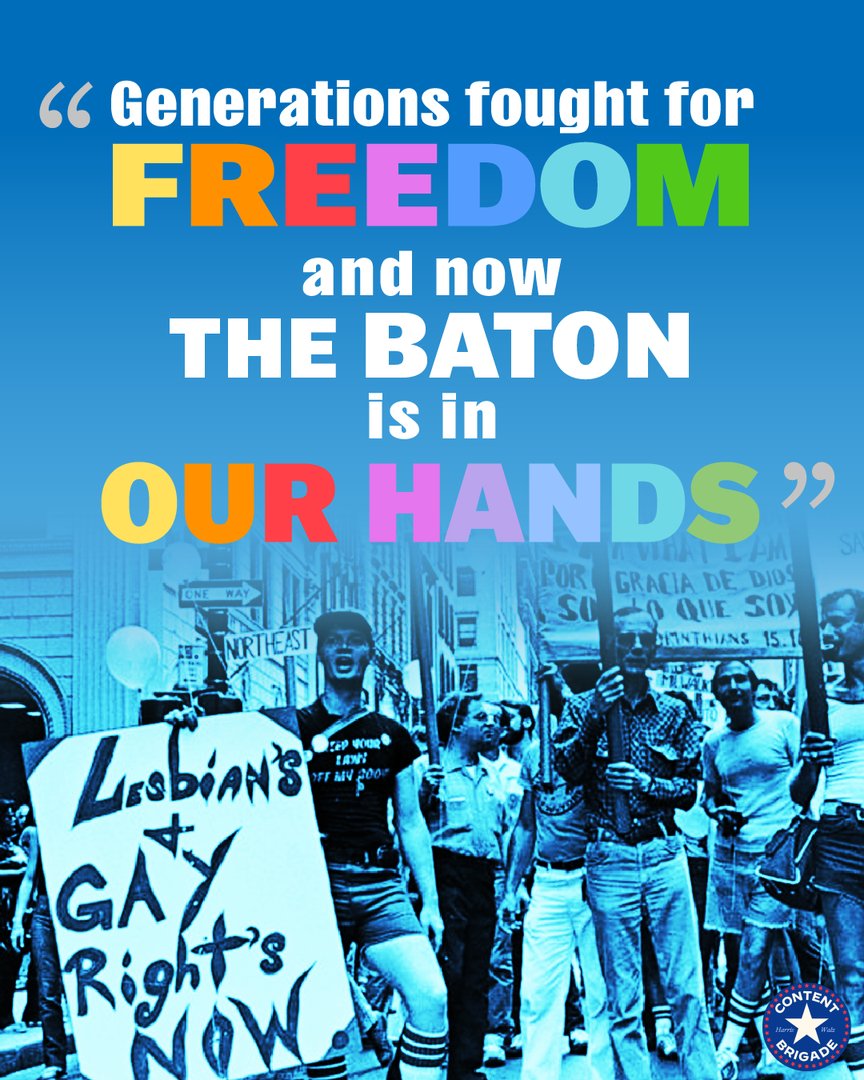🏳️‍🌈 Generations fought for our freedom, and now the baton is in our hands. Let’s honor their legacy by carrying the fight forward—for equality, inclusion, and the right to love freely. The future is ours to build! 🖤💜💙💚💛🧡❤️

#PassingTheTorch #LGBTQHistory #TogetherWeRise