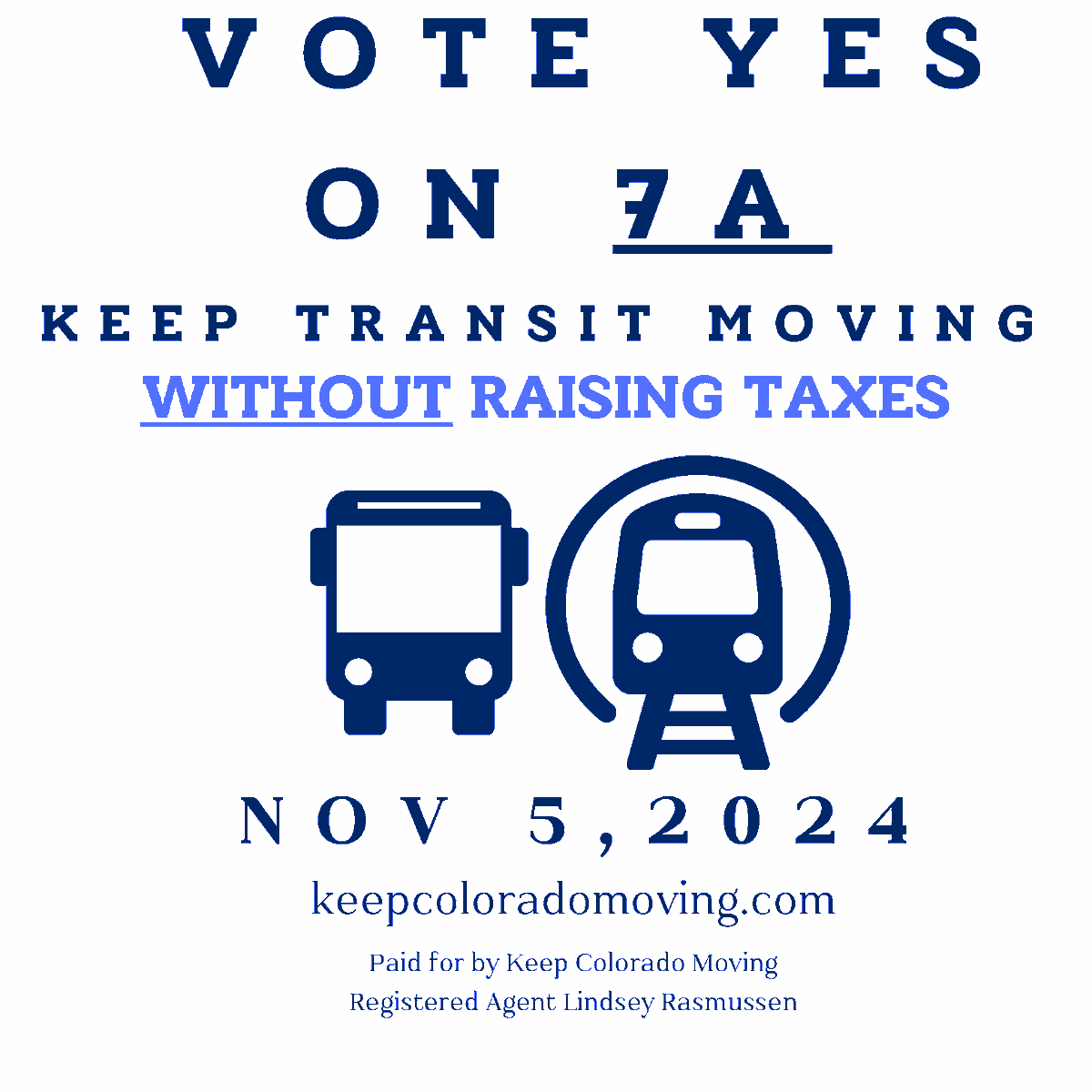 BikeWalkBus's tweet image. TOMORROW! Don't forget to #VoteYes7A to prioritize transit in the Denver region. #KeepTransitMoving KeepColoradoMoving.com
