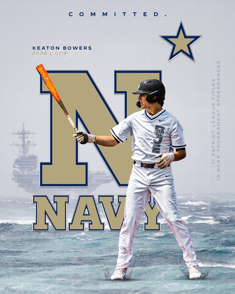 I am honored to announce my commitment to the United States Naval Academy to continue my academic and athletic career. I would like to thank my family, friends and coaches for guiding me along the way.