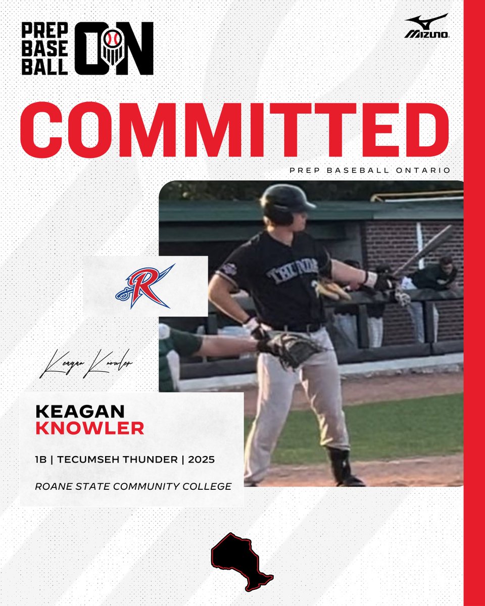 🚨𝐂𝐎𝐌𝐌𝐈𝐓𝐌𝐄𝐍𝐓 𝐀𝐋𝐄𝐑𝐓🚨

'25 1B Keagan Knowler (<a href="/TecumsehThunder/">Tecumseh Thunder</a>) announces his commitment to Roane State Community College.

<a href="/knowler_keagan/">Keagan Knowler</a> | <a href="/RSCCBaseball/">Roane State Baseball</a>