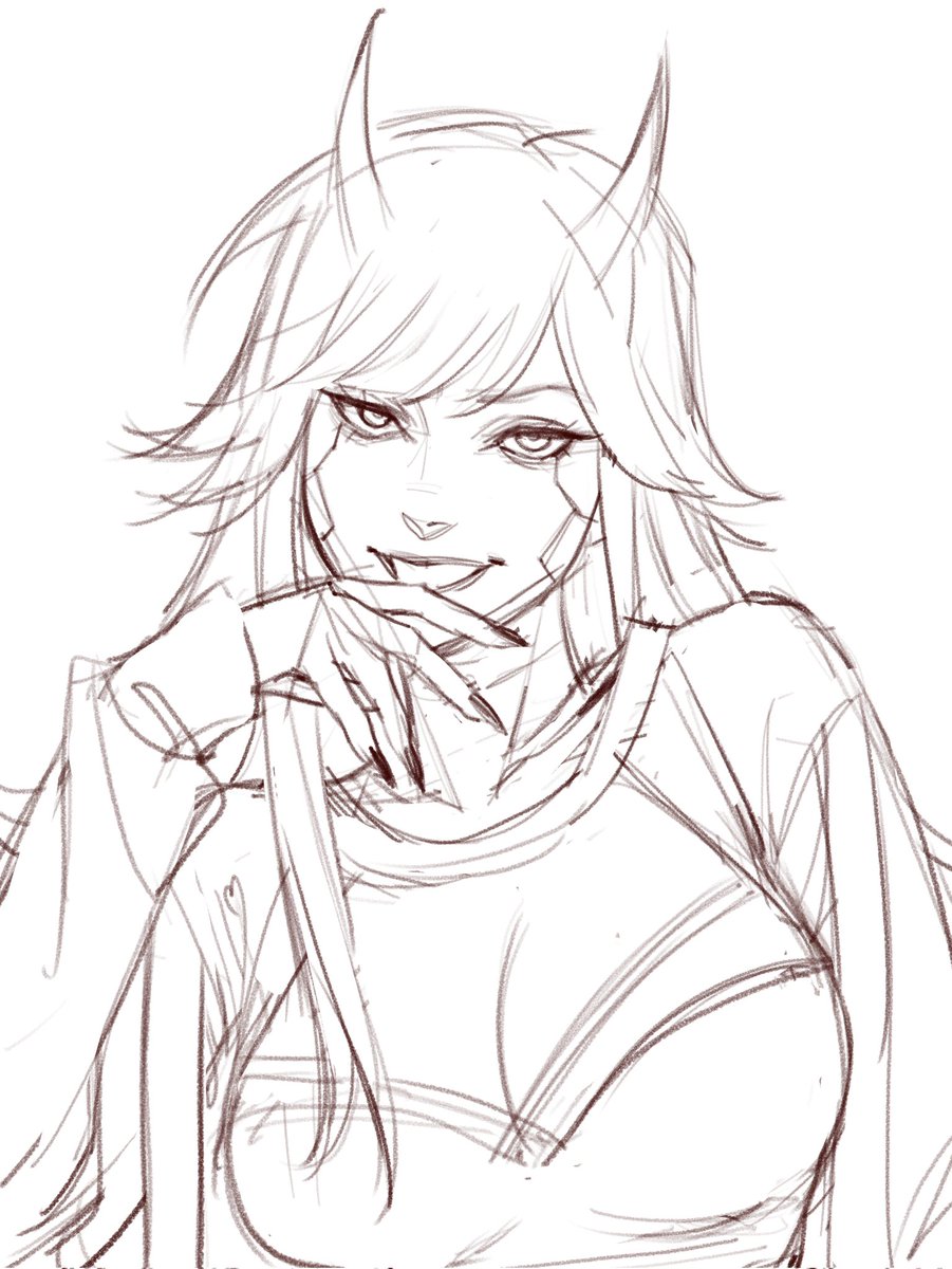 _0fourtel's tweet image. c◇mmed sketch 💜