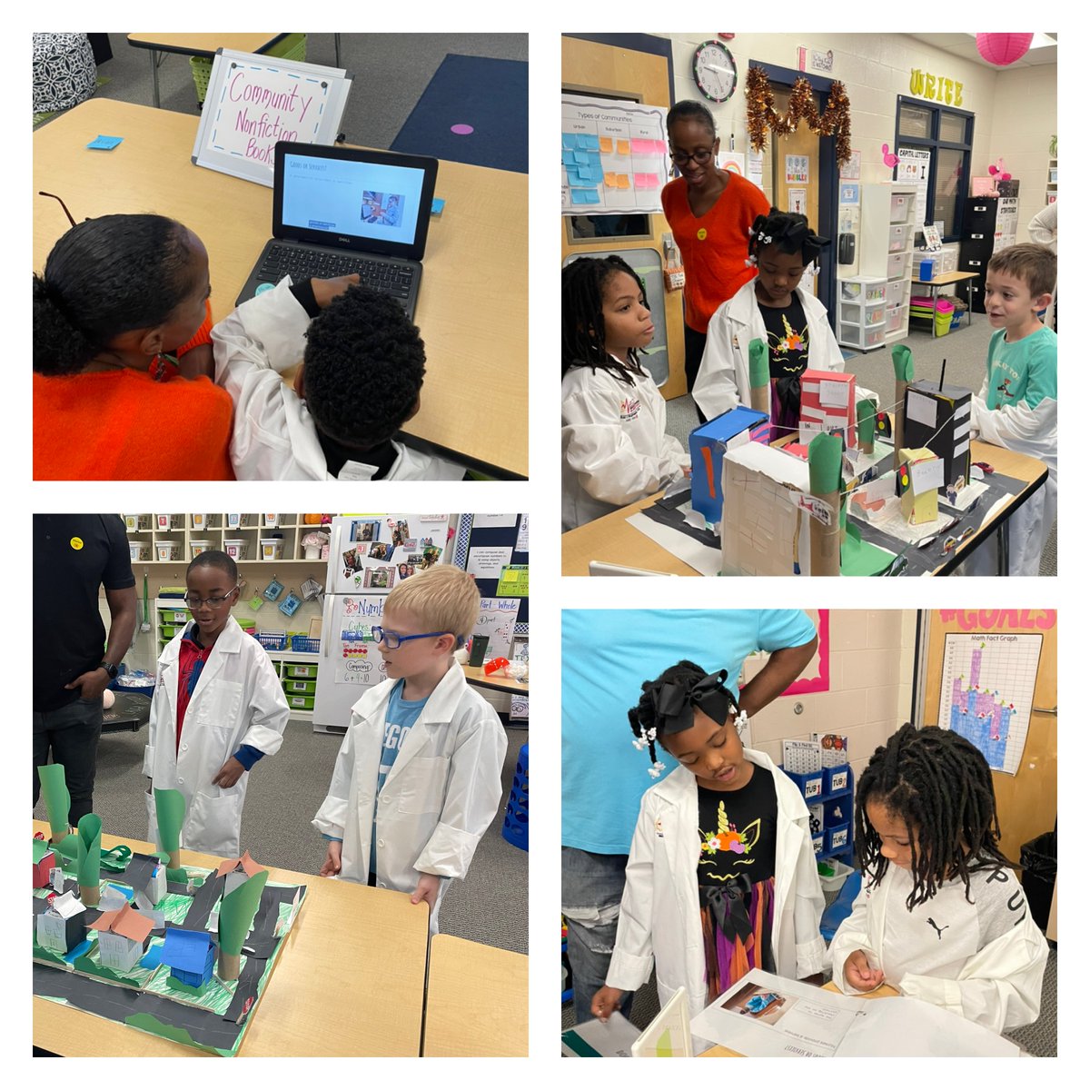 BCE ROARing Cougars (@roaringcougars) on Twitter photo First grade ROARing Cougars shared their community models and nonfiction books with their families and special guests. They worked hard and LOVED sharing their projects with everyone.
<a href="/MEDatBCE/">Bridge Creek Elem</a> <a href="/MarianSimmons27/">Marian Simmons</a> First grade ROARing Cougars shared their community models and nonfiction books with their families and special guests. They worked hard and LOVED sharing their projects with everyone.
<a href="/MEDatBCE/">Bridge Creek Elem</a> <a href="/MarianSimmons27/">Marian Simmons</a>