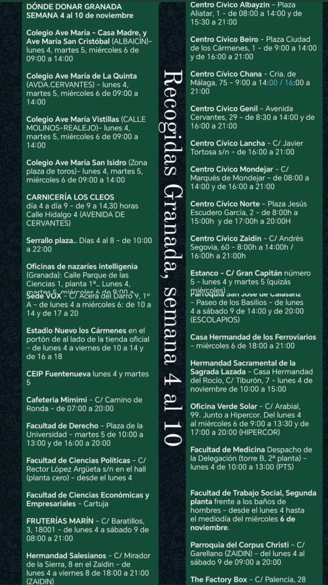 jesusgrxx's tweet photo. Hay que darle DIFUSIÓN a esto 👇🏽

No cabe Granada en los corazones que han gestionado esto ❤️❤️ https://t.co/Sp4WC4EYkw