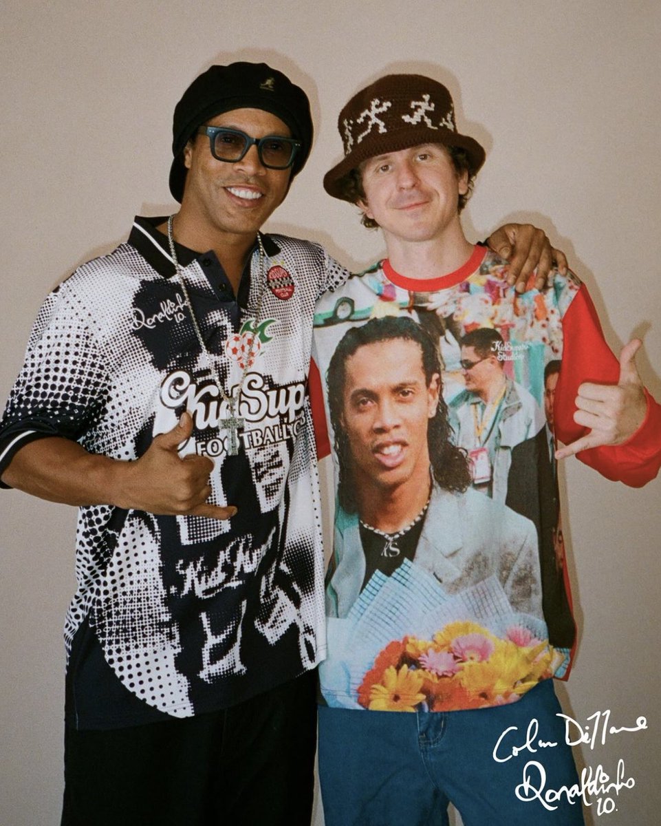StreetFashion01's tweet photo. Ronaldinho for KidSuper (2024) https://t.co/OhSFljIsZt