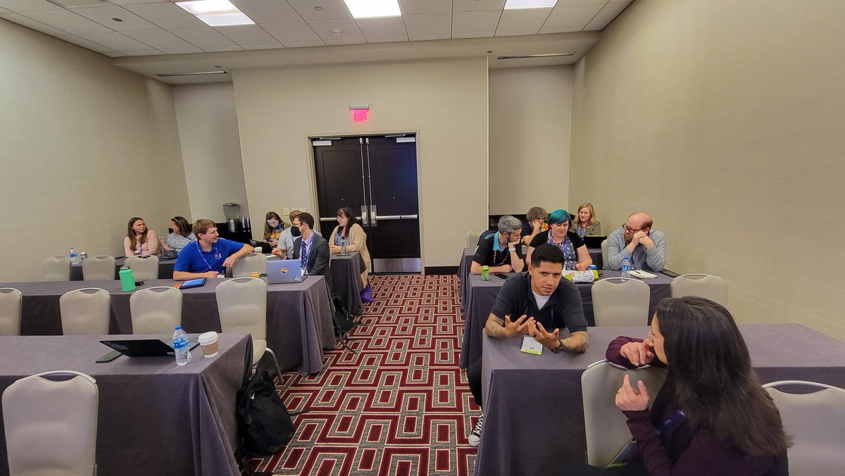 KyEdRPG's tweet photo. Thanks to all who came to my session yesterday on #ttrpgs in education at #Aurora24!  I can't wait to hear what you will do as next steps.  Share so I can learn and celebrate your work!  #kyedrpg #gamebasedlearning #DnD #AllinKY #KYILN #KYDL https://t.co/PkDfUkDex7