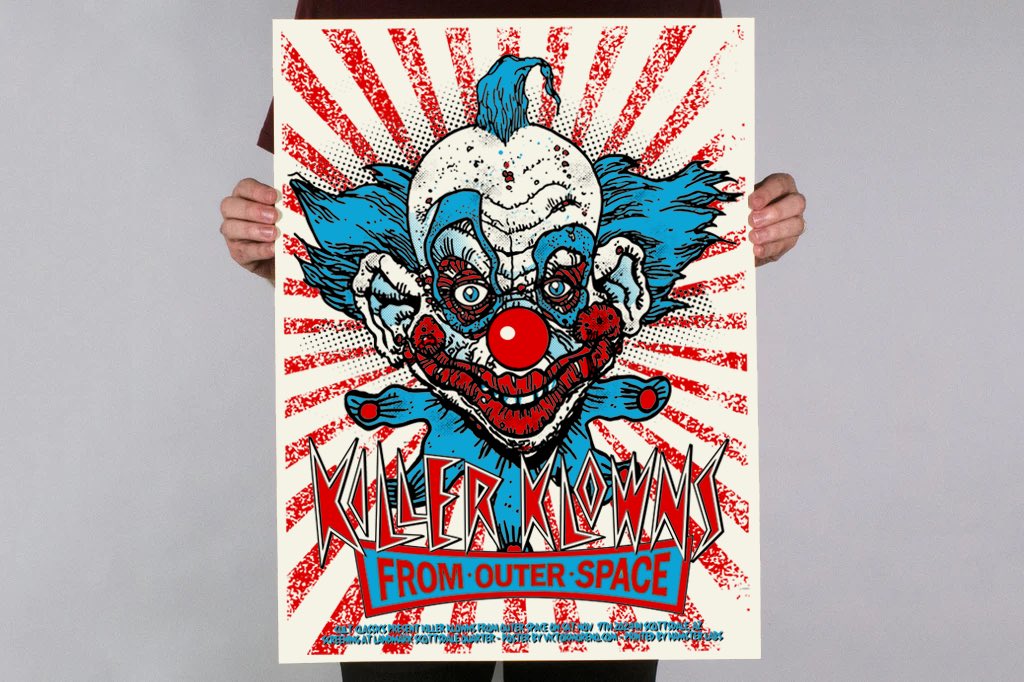 Cult Classics presents KILLER KLOWNS FROM OUTER SPACE this Saturday November 9th at Landmark Theatres Scottsdale Quarter at 9:30pm! Get your tickets at killerklowns.eventbrite.com