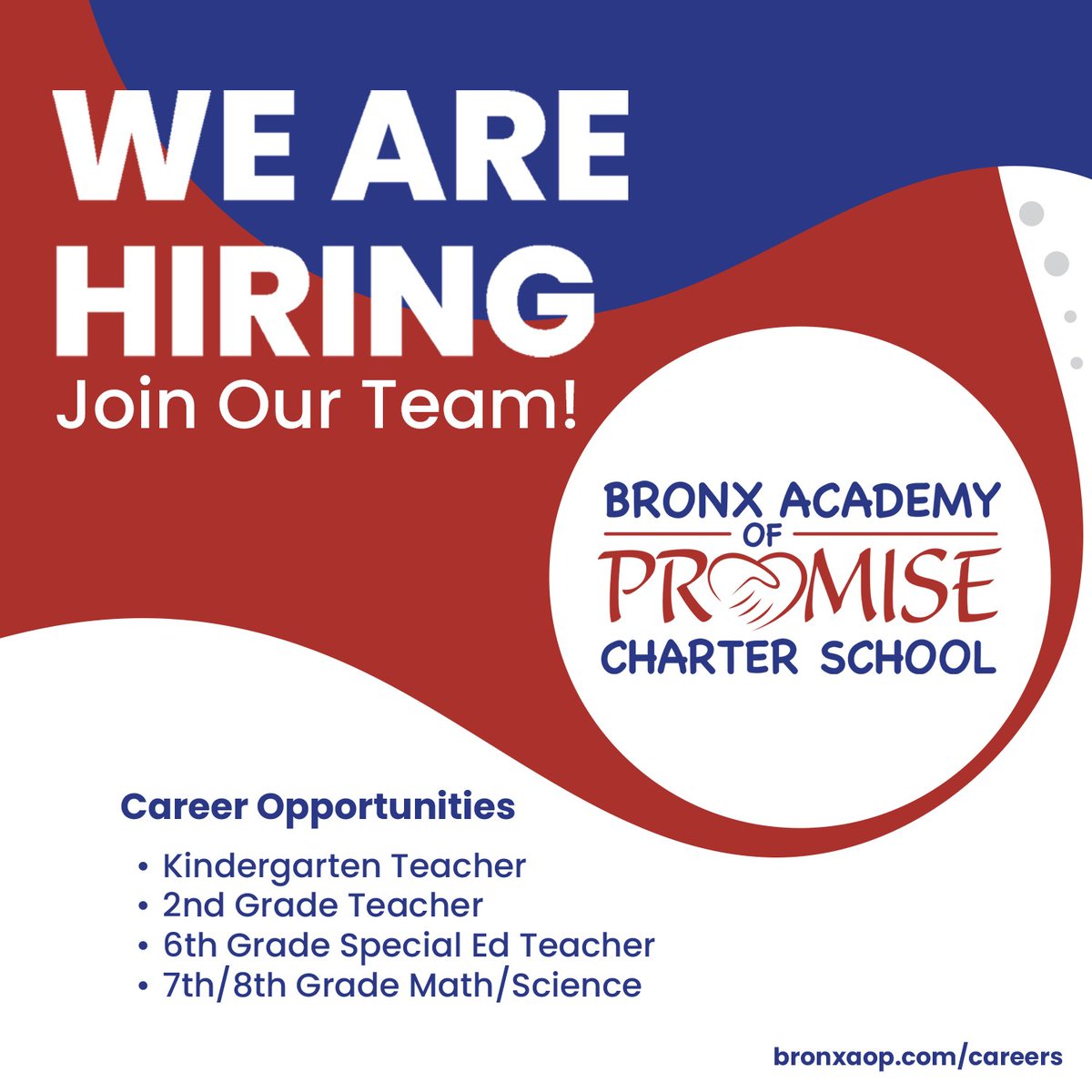 Join our supportive and innovative BAOP family, where we’re dedicated to nurturing both educators and students from Pre-K to 8th grade.  Apply today through the link in bio and make a difference at BAOP! #BAOP #NowHiring #EducationJobs #TeachingOpportunities #JoinOurTeam