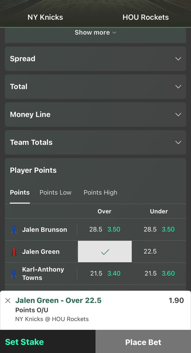 DKS_tips's tweet photo. Green 22.5 P

Green venceu essa linha 4/6 até aqui. Mas o que faz ela ser interessante é o matchup. NYK permitem o 4° maior número de pull up 3. Green está com média de 10 3PA.

Desde a última temporada, quando teve no mínimo 10 3PA, ele venceu a linha em 43/49 oportunidades.

1u https://t.co/iajzLeomth