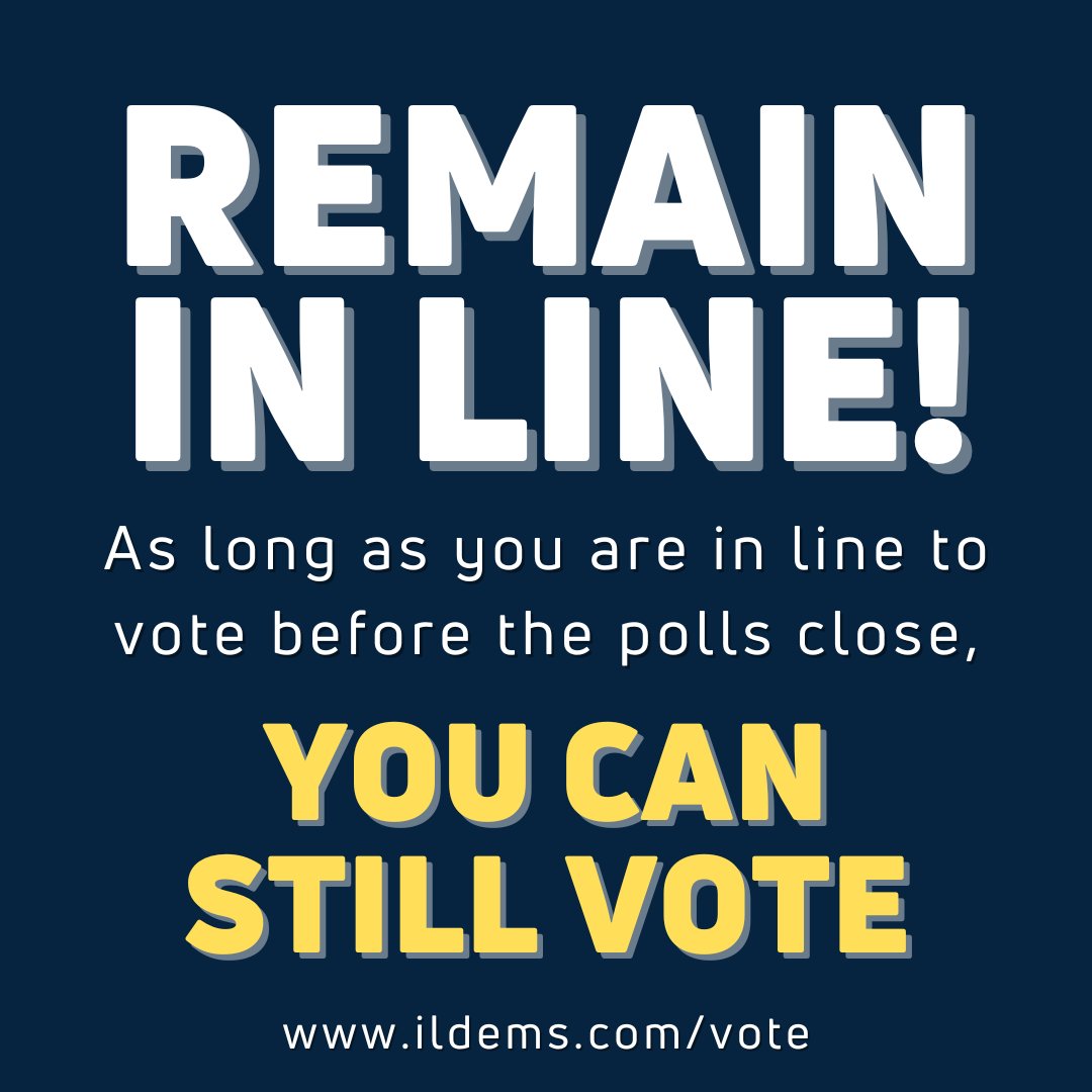 As you head to your polling place, be prepared for long lines! Hang in there — your voice matters. #StayInLine