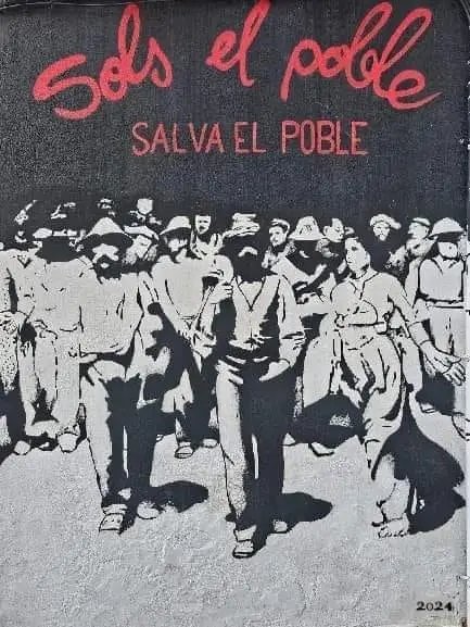 Sols el poble salva el poble.🖤♥️💜

#CapitalCriminal 
#EstadoComplice 
#ApoyoMutuo  #Autogestión