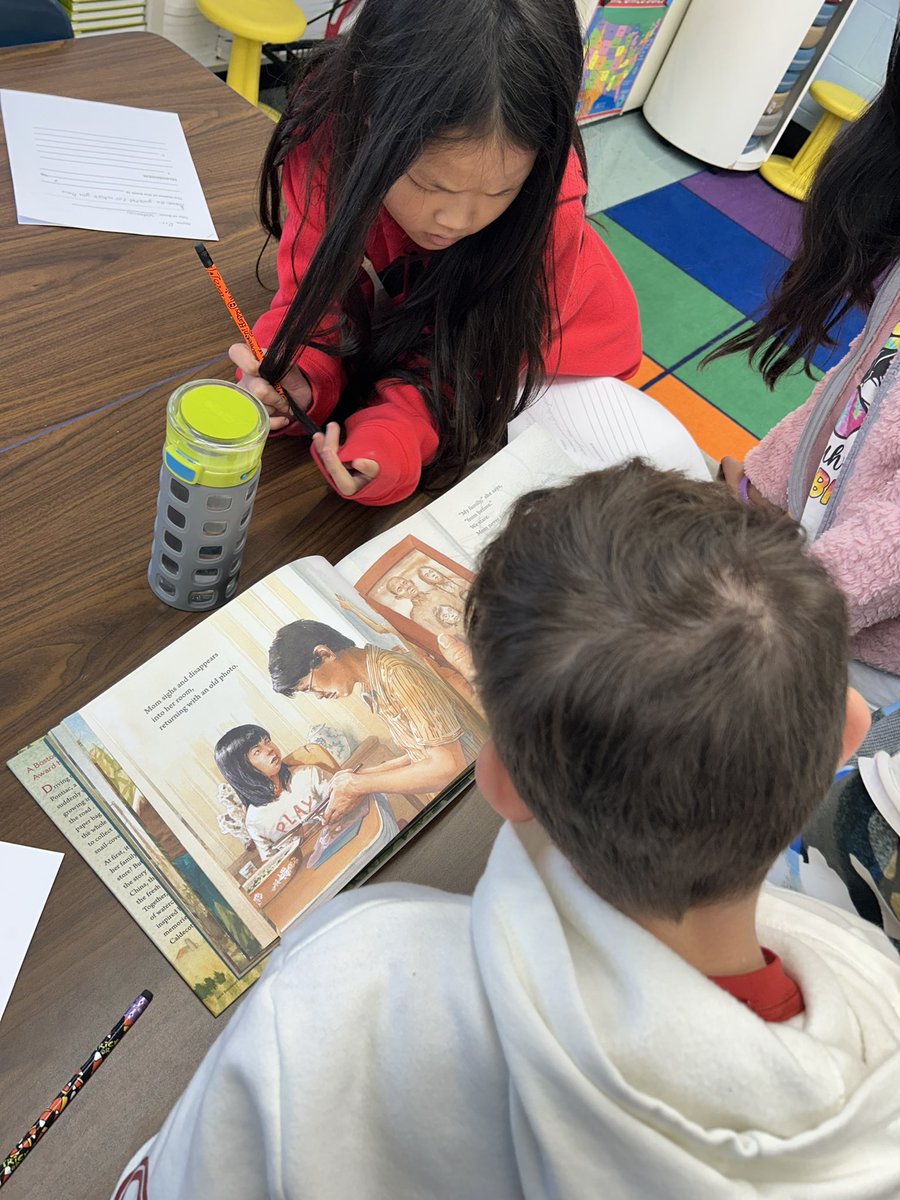 Using picture books once again - this time we are inferring theme, character traits and conflict! Love using picture books to teach important skills <a href="/NjMpe/">MPE Livingston NJ</a>