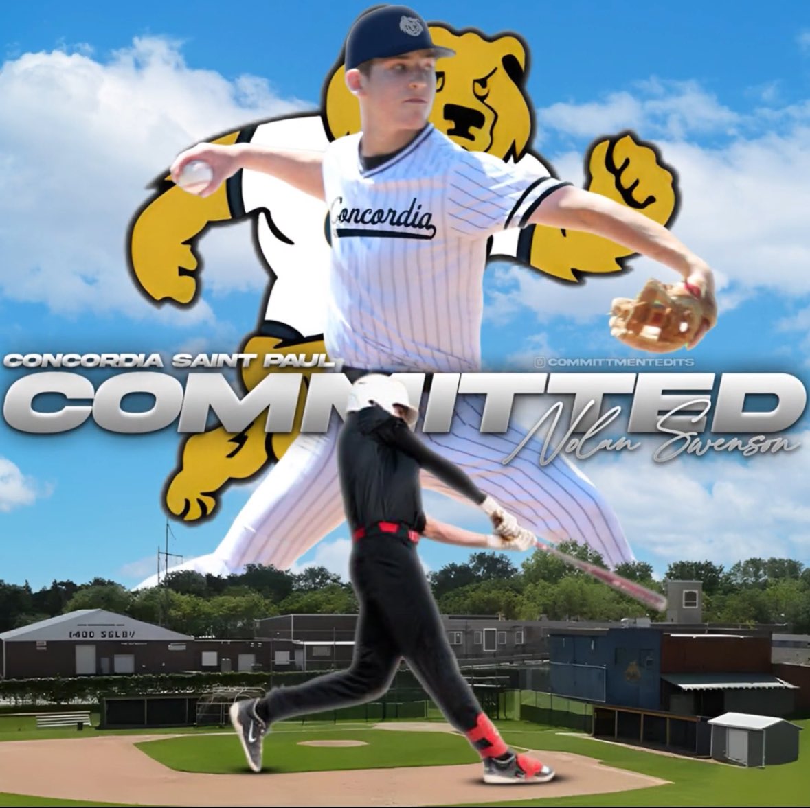 I’m extremely blessed and excited to announce that I will be furthering my academic and athletic career at Concordia University, St. Paul! Thanks to God, my coaches, teammates, and family. Go Bears!🐻