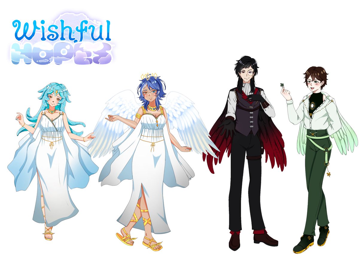 DarkendDream's tweet photo. The day has come! Wishfull hopes can now show their faces 

you may have seen a few of em before :3 
wann_wave / vicktory/ angelsVT/ sparrow https://t.co/TtReiGsBof