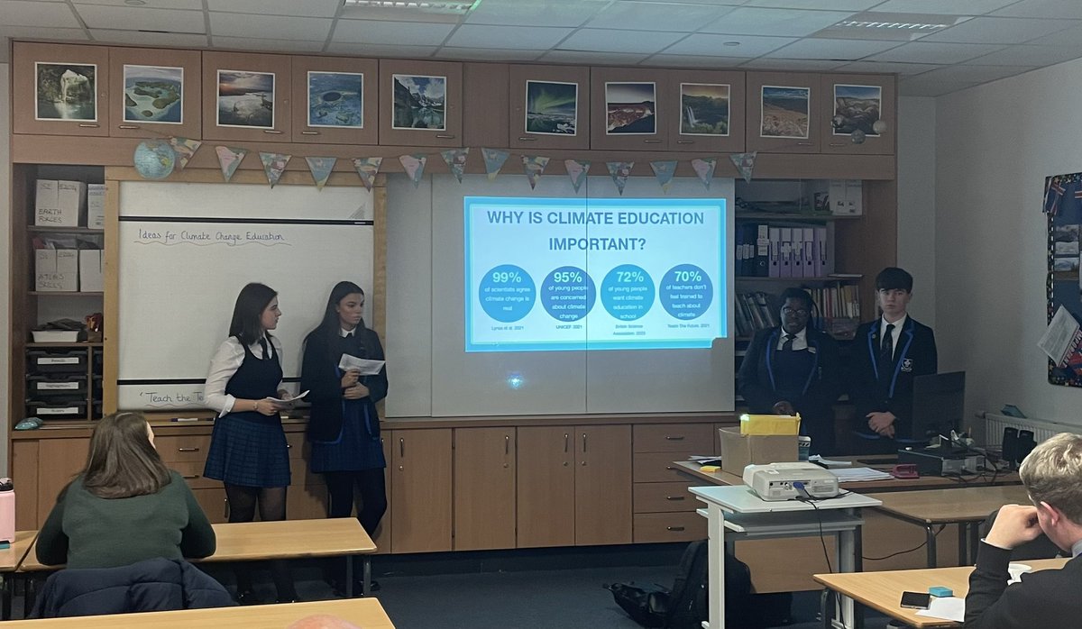 HolyCrossModies's tweet photo. Our amazing Sustainability Ambassadors and Youth Forum members lead TEACH THE TEACHER workshops today. They all did a fantastic job educating their own teachers on climate change.
@ttteacheruk 
@sosukcharity @SLC_RAiSE https://t.co/sYoh1KLww7