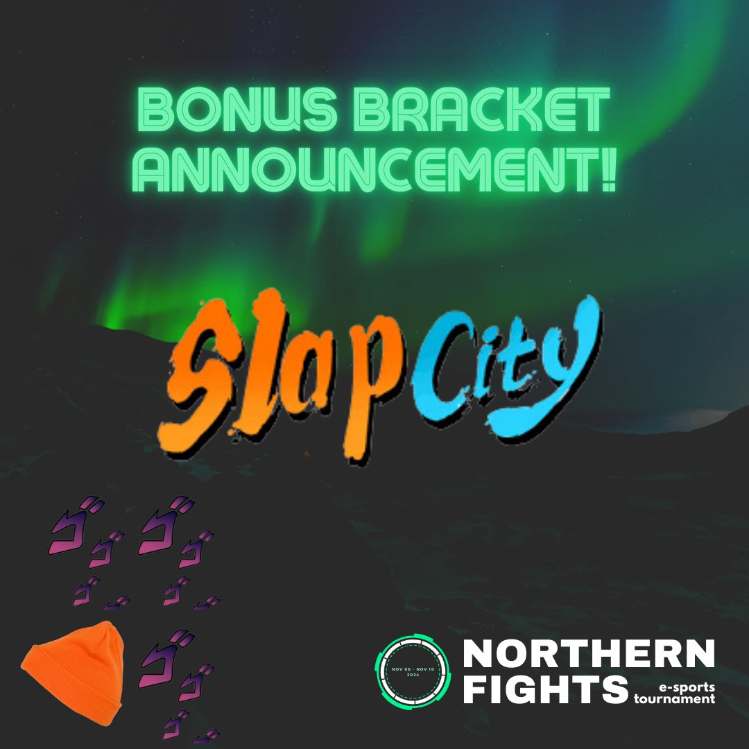 🎨🤌Ever wondered what chaos looks like in an art form? Slap City is your answer! 

#NorthernFights adds the final bracket to its arsenal. 
Schedule is updated and registration is open! 📅

🏆And yes, there will be prizes for this one also!