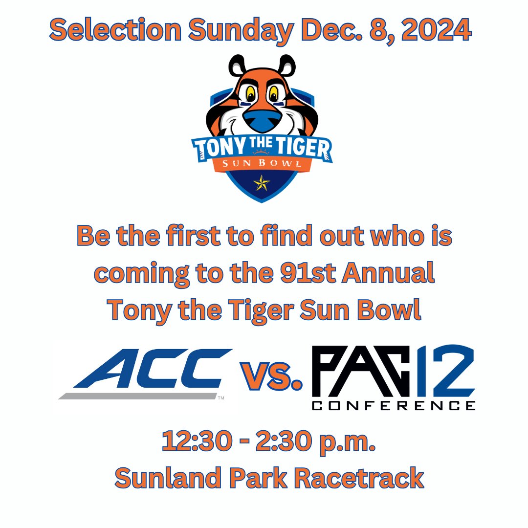 Tony The Tiger Sun Bowl tweet media